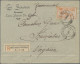 Romania: 1903, Post Office 50b. Orange, Single Franking On Registered Cover From - Cartas & Documentos