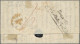 Schweiz: 1854, Strubel, 10 Rp. + 40 Rp. (1856 Bern - Milan - Bologna - Rome - Na - Covers & Documents