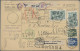 Schweiz: 1917 Paketkarte Für Drei Pakete Mit Anhängenden Inhaltserklärungen Von - Storia Postale