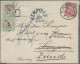 Delcampe - Schweiz - Portomarken: 1883-84 Vier Ungenügend Frankierte Briefe Aus Elberfeld ( - Strafportzegels