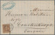Spain: 1877 Folded Cover From Barcelona To Constantinople Dated '2 May 1877', Fr - Storia Postale