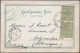 Turkey: 1897: German Post Card Franked By Two 10 Paras Grey Green (SCOTT 95) Wit - Storia Postale