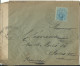 ESPAGNE LETTRE CENSURE 25c POUR PARIS ( FRANCE ) DE 1917 AVEC NOM DU CENSEUR LETTRE COVER - Storia Postale