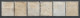 1941,1946 INDIA Set Of 1 MNH + 5 USED STAMPS (Michel # 166,168,170,177,182) CV €2.60 - 1936-47 Koning George VI