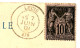 SAGE AIN CP 1901 LHUIS TYPE 18 DU XX° TARDIF / N°103 VOIR LES SCANS - 1877-1920: Periodo Semi Moderno