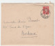Lettre Avec Oblitération Tireté Taussat/ Gironde, 1941 - Brieven En Documenten