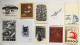 Delcampe - Lot Avec 168 Ex-libris. Lot With 168 Exlibris And Bookplates - Ex-libris