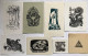 Delcampe - Lot Avec 168 Ex-libris. Lot With 168 Exlibris And Bookplates - Exlibris