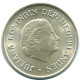 1/4 GULDEN 1970 NIEDERLÄNDISCHE ANTILLEN SILBER Koloniale Münze #NL11645.4.D.A - Antilles Néerlandaises