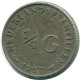 1/4 GULDEN 1967 ANTILLAS NEERLANDESAS PLATA Colonial Moneda #NL11607.4.E.A - Niederländische Antillen