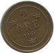 2 ORE 1901 SUECIA SWEDEN Moneda #AC993.2.E.A - Svezia