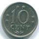10 CENTS 1970 ANTILLAS NEERLANDESAS Nickel Colonial Moneda #S13334.E.A - Antilles Néerlandaises