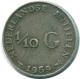 1/10 GULDEN 1959 NIEDERLÄNDISCHE ANTILLEN SILBER Koloniale Münze #NL12223.3.D.A - Niederländische Antillen