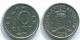 10 CENTS 1978 NETHERLANDS ANTILLES Nickel Colonial Coin #S13556.U.A - Antilles Néerlandaises