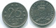25 CENTS 1970 NETHERLANDS ANTILLES Nickel Colonial Coin #S11438.U.A - Niederländische Antillen