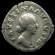 FAUSTINA JUNIOR AR DENARIUS AD 161-175 THRONE (PULVINAR) #ANC12308.78.U.A - Les Antonins (96 à 192)
