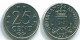 25 CENTS 1979 ANTILLES NÉERLANDAISES Nickel Colonial Pièce #S11650.F.A - Niederländische Antillen