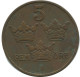 5 ORE 1909 SUECIA SWEDEN Moneda #AC444.2.E.A - Zweden