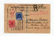 !!! TOGO, CARTE FM RECO AFFRANCH N°73 ET 75 OBLIT BRIT. DE LA COTE DE L'OR (DANOE). RRR - Briefe U. Dokumente