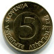 5 TOLAR 2000 ESLOVENIA SLOVENIA UNC Head Capricorn Moneda #W11108.E.A - Eslovenia