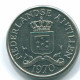 25 CENTS 1970 ANTILLES NÉERLANDAISES Nickel Colonial Pièce #S11425.F.A - Niederländische Antillen