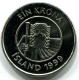 1 KRONA 1999 ISLAND ICELAND UNC Fish Münze #W11299.D.A - Islandia