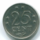 25 CENTS 1971 NETHERLANDS ANTILLES Nickel Colonial Coin #S11495.U.A - Antille Olandesi