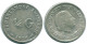1/4 GULDEN 1956 NIEDERLÄNDISCHE ANTILLEN SILBER Koloniale Münze #NL10906.4.D.A - Niederländische Antillen