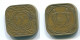 5 CENTS 1972 SURINAM NIEDERLANDE Nickel-Brass Koloniale Münze #S13023.D.A - Surinam 1975 - ...