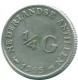 1/4 GULDEN 1965 NETHERLANDS ANTILLES SILVER Colonial Coin #NL11296.4.U.A - Antilles Néerlandaises