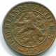 1 CENT 1954 ANTILLAS NEERLANDESAS Bronze Fish Colonial Moneda #S11012.E.A - Antilles Néerlandaises