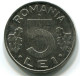 5 LEI 1992 RUMÄNIEN ROMANIA UNC Münze EAGLE COAT OF ARMS #W11207.D.A - Rumänien