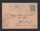 1900 - 1/2 P. Ganzsache Mit Deuschem Schiffspost-Stempel Nach Hamburg - Costa D'Oro (...-1957)