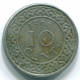 10 CENTS 1966 SURINAM NIEDERLANDE Nickel Koloniale Münze #S13228.D.A - Suriname 1975 - ...
