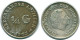 1/4 GULDEN 1963 NIEDERLÄNDISCHE ANTILLEN SILBER Koloniale Münze #NL11238.4.D.A - Niederländische Antillen