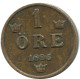 1 ORE 1896 SWEDEN Coin #AD320.2.U.A - Sweden