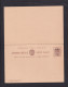 1 P. Überdruck-Doppel-Ganzsache (P 30) - Ungebraucht - Estado Libre De Orange (1868-1909)