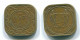 5 CENTS 1972 SURINAM NIEDERLANDE Nickel-Brass Koloniale Münze #S13031.D.A - Surinam 1975 - ...