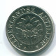 25 CENTS 1998 ANTILLAS NEERLANDESAS Nickel Colonial Moneda #S11302.E.A - Niederländische Antillen