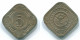 5 CENTS 1967 ANTILLAS NEERLANDESAS Nickel Colonial Moneda #S12458.E.A - Antille Olandesi
