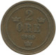 2 ORE 1900 SWEDEN Coin #AD018.2.U.A - Suède