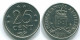 25 CENTS 1971 ANTILLES NÉERLANDAISES Nickel Colonial Pièce #S11543.F.A - Antilles Néerlandaises