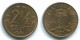 2 1/2 CENT 1971 NETHERLANDS ANTILLES Bronze Colonial Coin #S10487.U.A - Niederländische Antillen