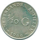 1/10 GULDEN 1966 NETHERLANDS ANTILLES SILVER Colonial Coin #NL12730.3.U.A - Antillas Neerlandesas