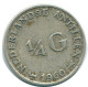 1/4 GULDEN 1960 ANTILLAS NEERLANDESAS PLATA Colonial Moneda #NL11047.4.E.A - Antille Olandesi