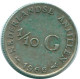 1/10 GULDEN 1966 NETHERLANDS ANTILLES SILVER Colonial Coin #NL12843.3.U.A - Nederlandse Antillen