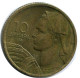 10 DINAR 1953 YUGOSLAVIA Moneda #BA182.E.A - Joegoslavië