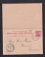 1899 - 1 P. Doppel-Ganzsache (P 9) Ab Georgetown Nach München - Guayana Británica (...-1966)