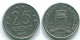 25 CENTS 1970 NIEDERLÄNDISCHE ANTILLEN Nickel Koloniale Münze #S11457.D.A - Antille Olandesi