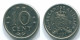 10 CENTS 1971 ANTILLES NÉERLANDAISES Nickel Colonial Pièce #S13483.F.A - Niederländische Antillen